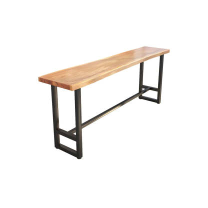 Natural Wood Rectangular Bar Table — Table Only