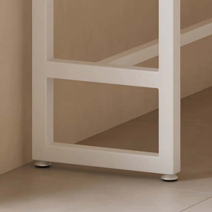Natural Rectangular Wood Long Bar Table Metal Legs — Table Only
