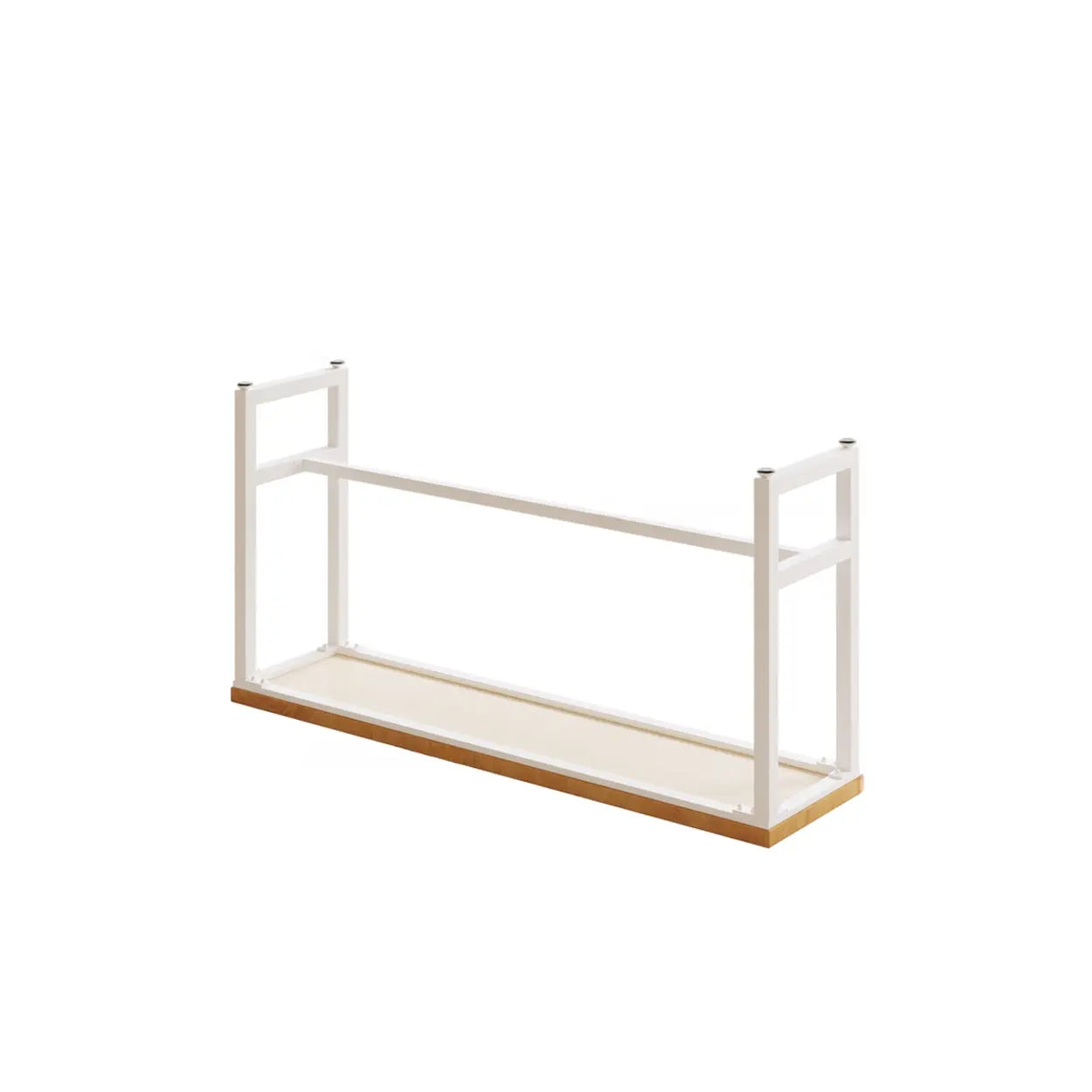 Natural Rectangular Wood Long Bar Table Metal Legs — Table Only