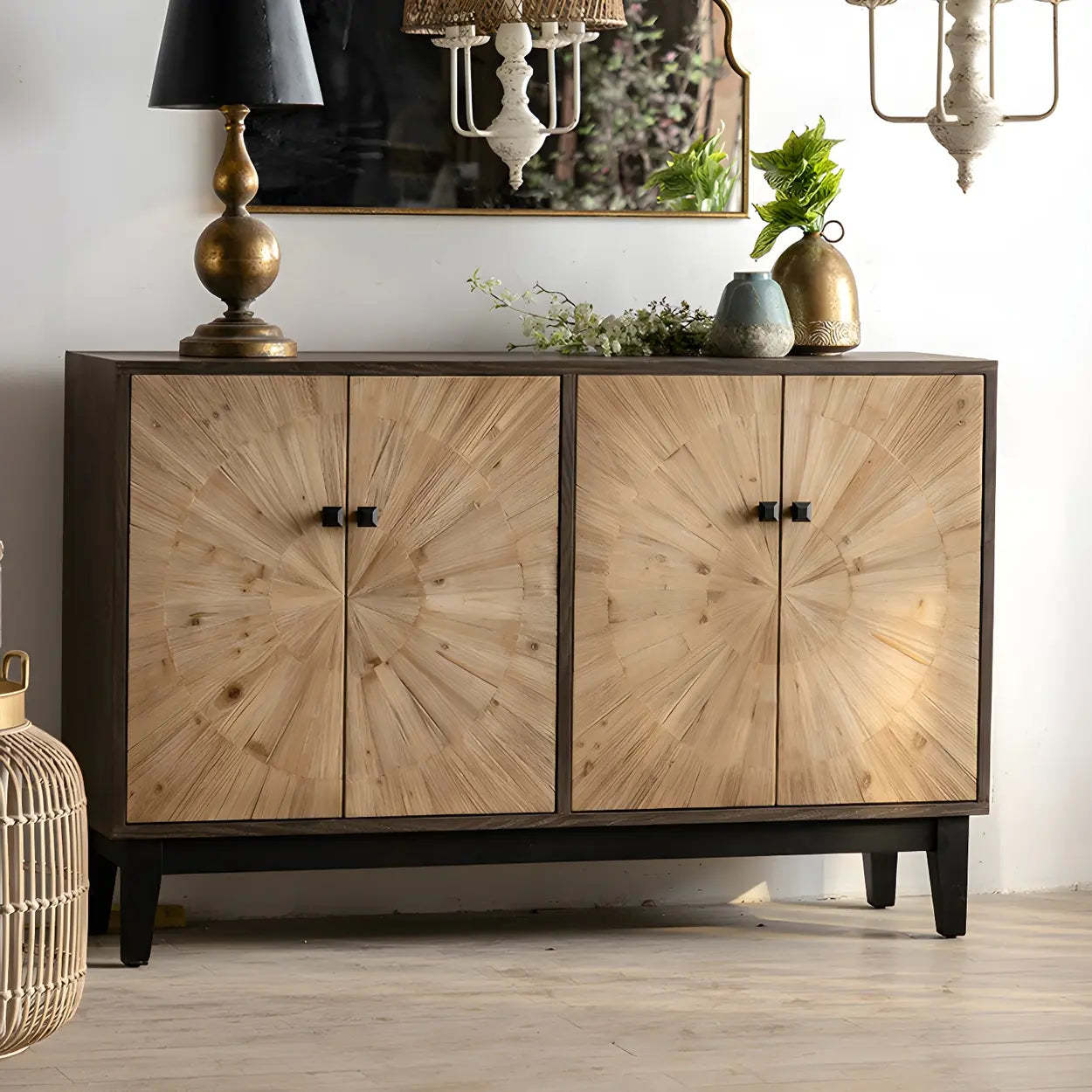 Modern home chest wood dressers — 35" L x 16" W x 37" H