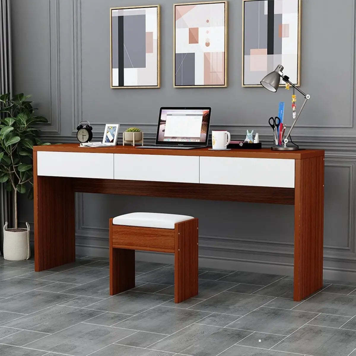 Natural Wood Drawer Medium Sled Writing Desk