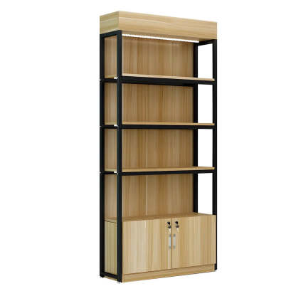 Natural Wood Open Large Display Cabinet — 1 / 4