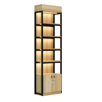Natural Wood Open Large Display Cabinet