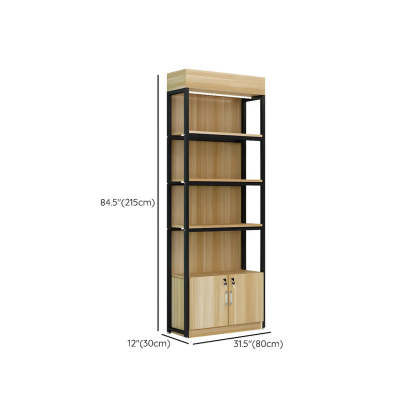 Natural Wood Open Large Display Cabinet