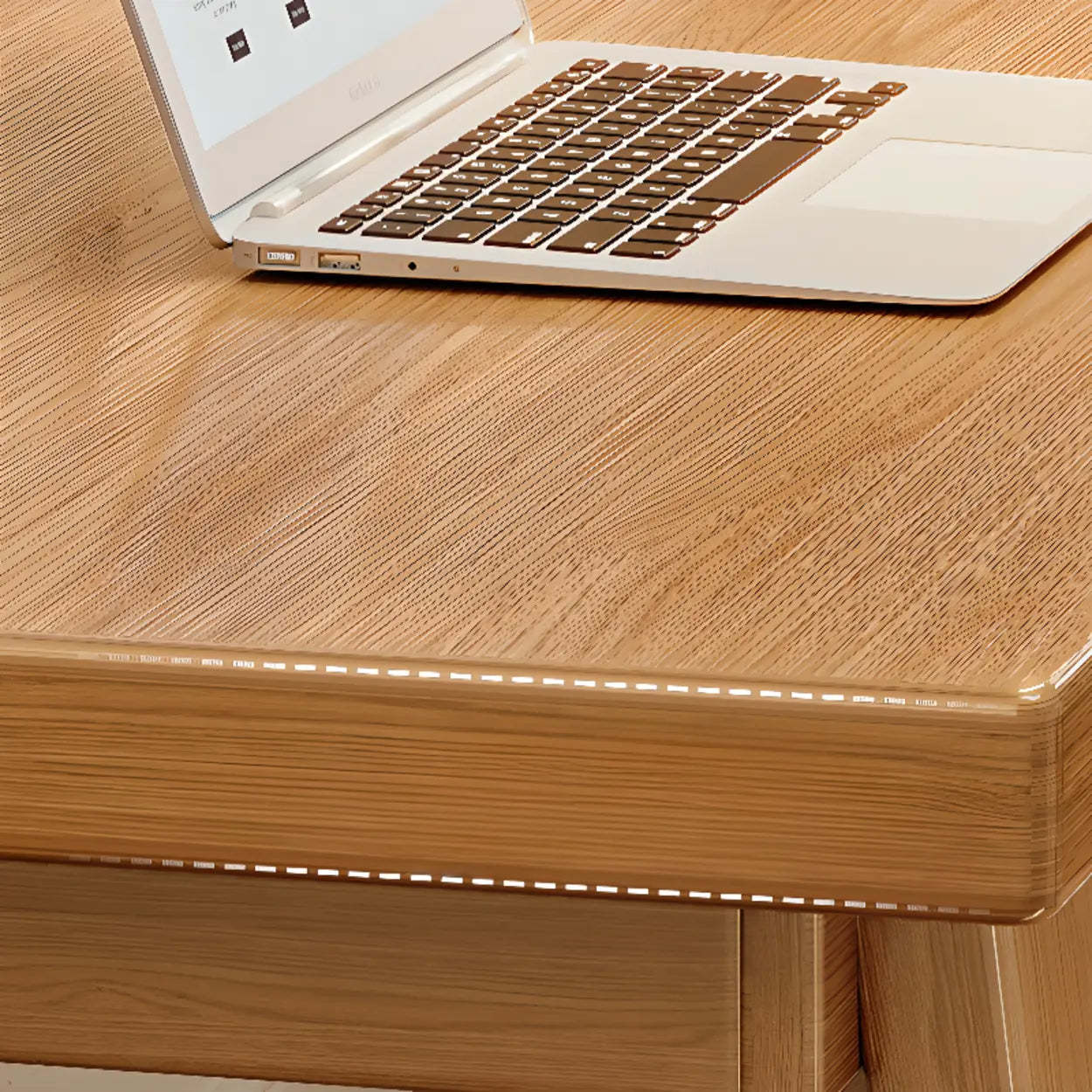 Natural Wood Sledge Home Desk