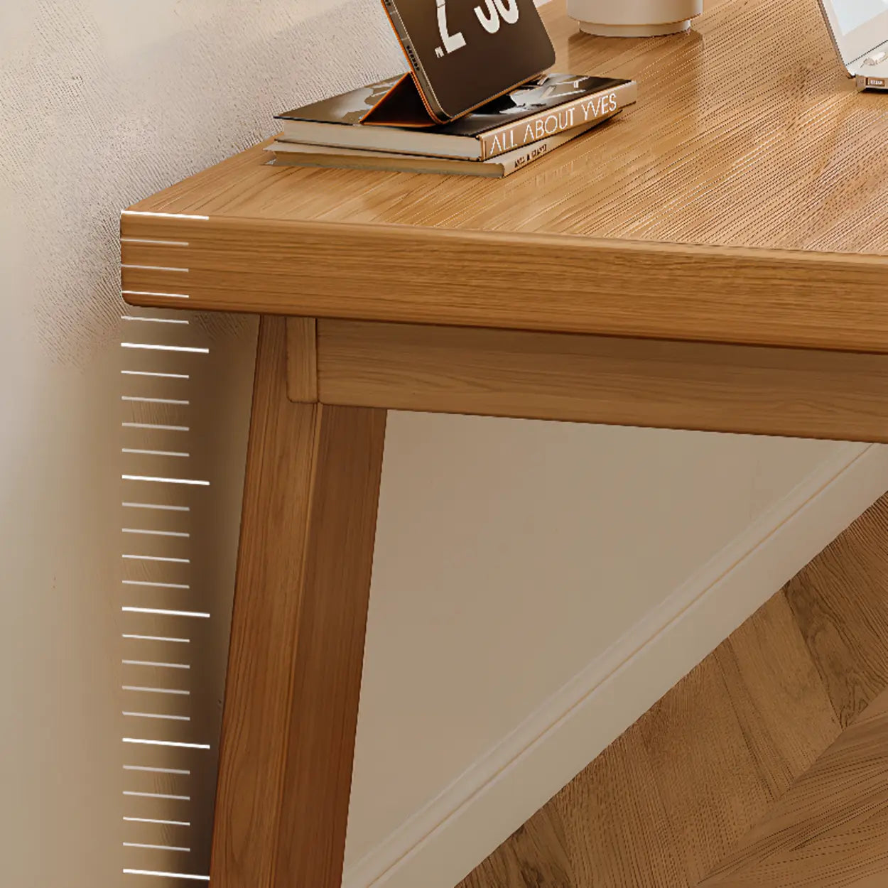 Natural Wood Sledge Home Desk