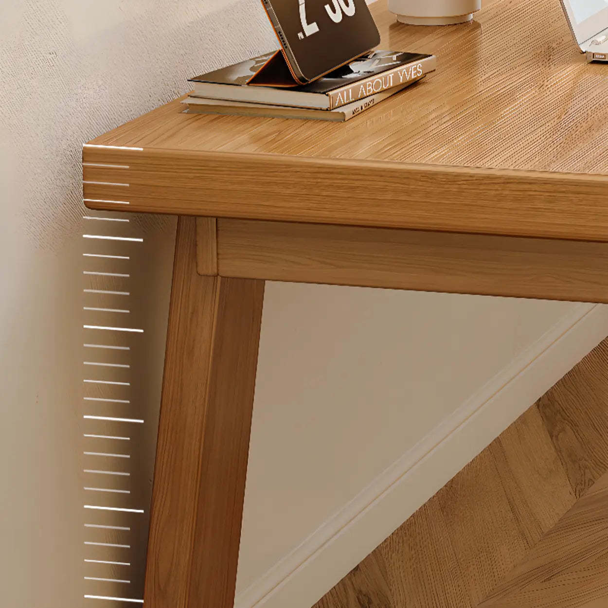 Natural Wood Sledge Home Desk