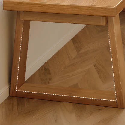 Natural Wood Sledge Home Desk