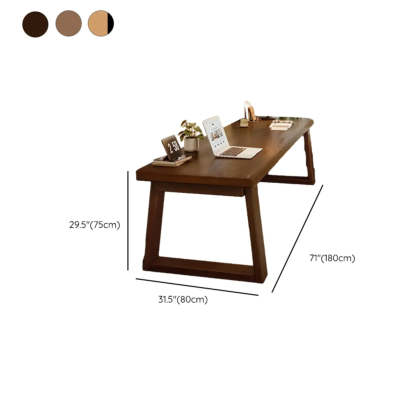 Natural Wood Sledge Home Desk