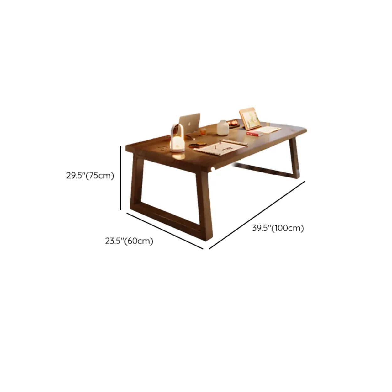 Natural Wood Sledge Home Desk