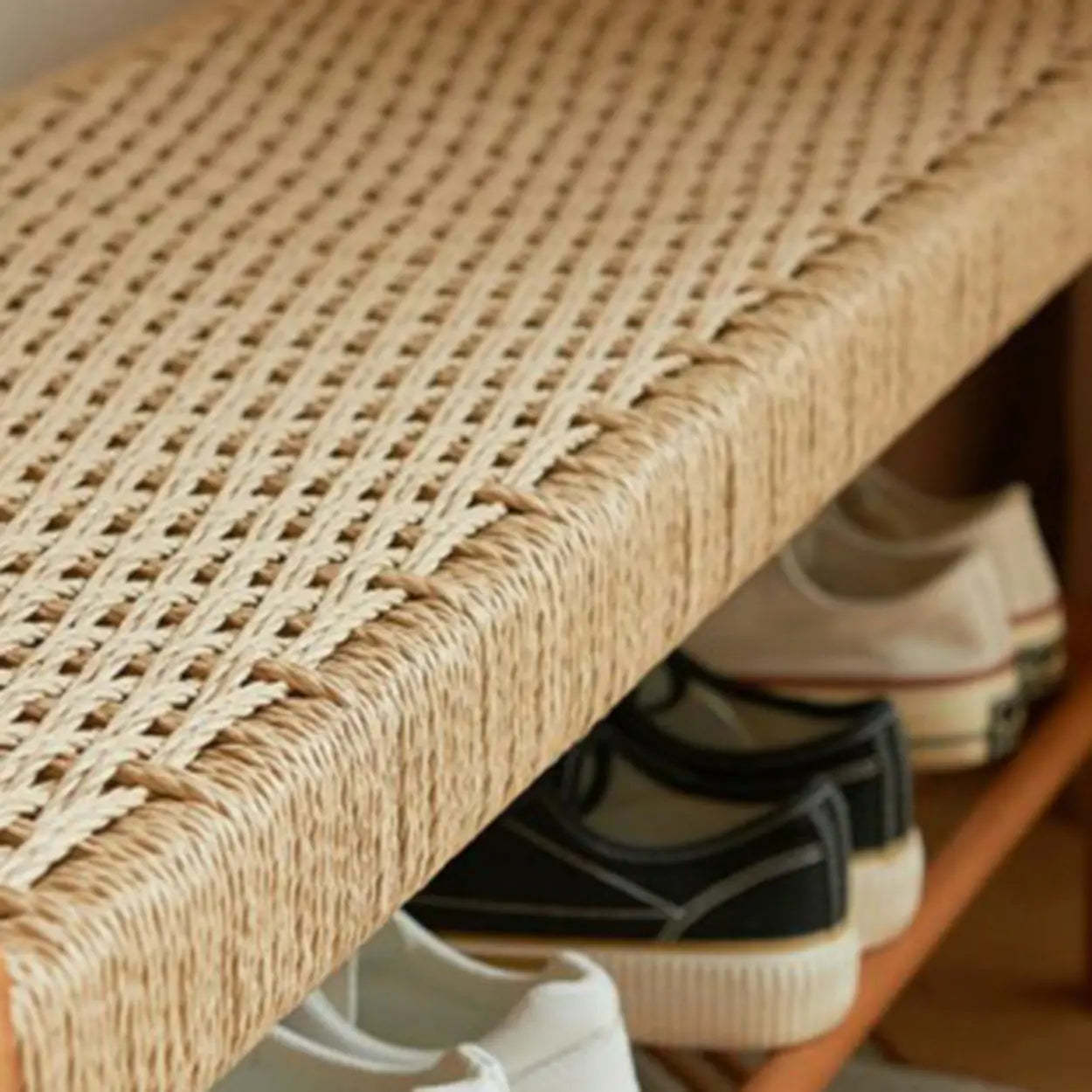 Modern storage shoe natural shoe benches, Lighom