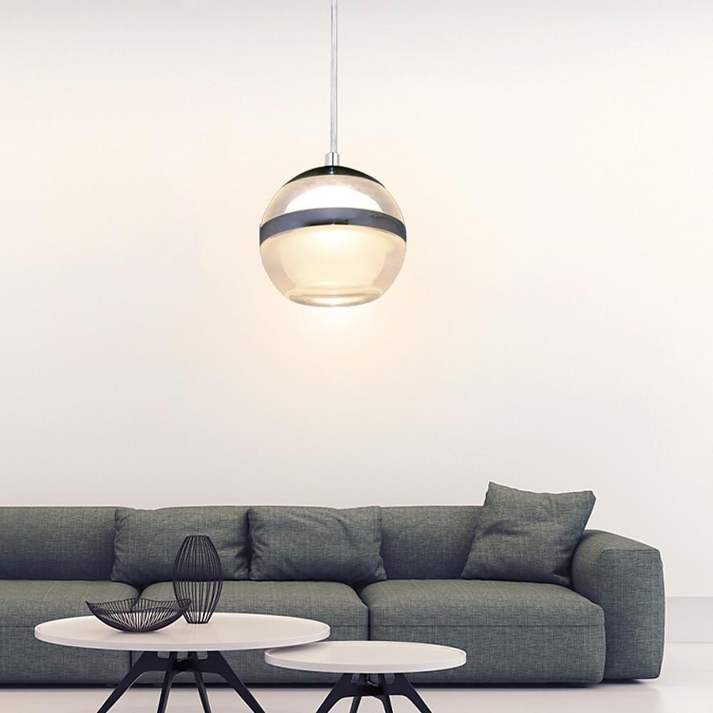 Spherical Acrylic Metal LED Modern Pendant Lights Kitchen Island Lighting-Lighom