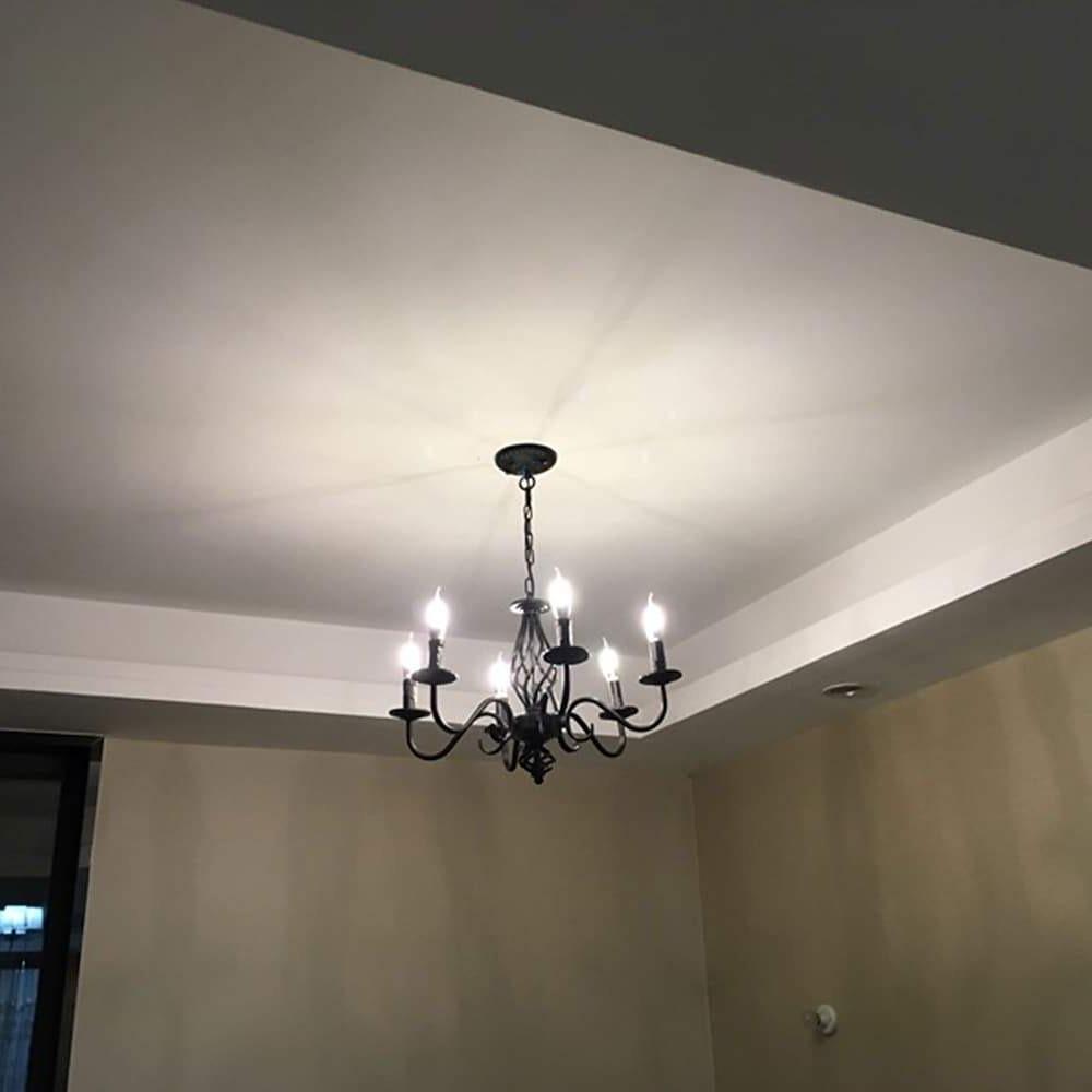 6 Lights Candles-shaped LED Modern Chandeliers Pendant Light Hanging Lamp-Lighom