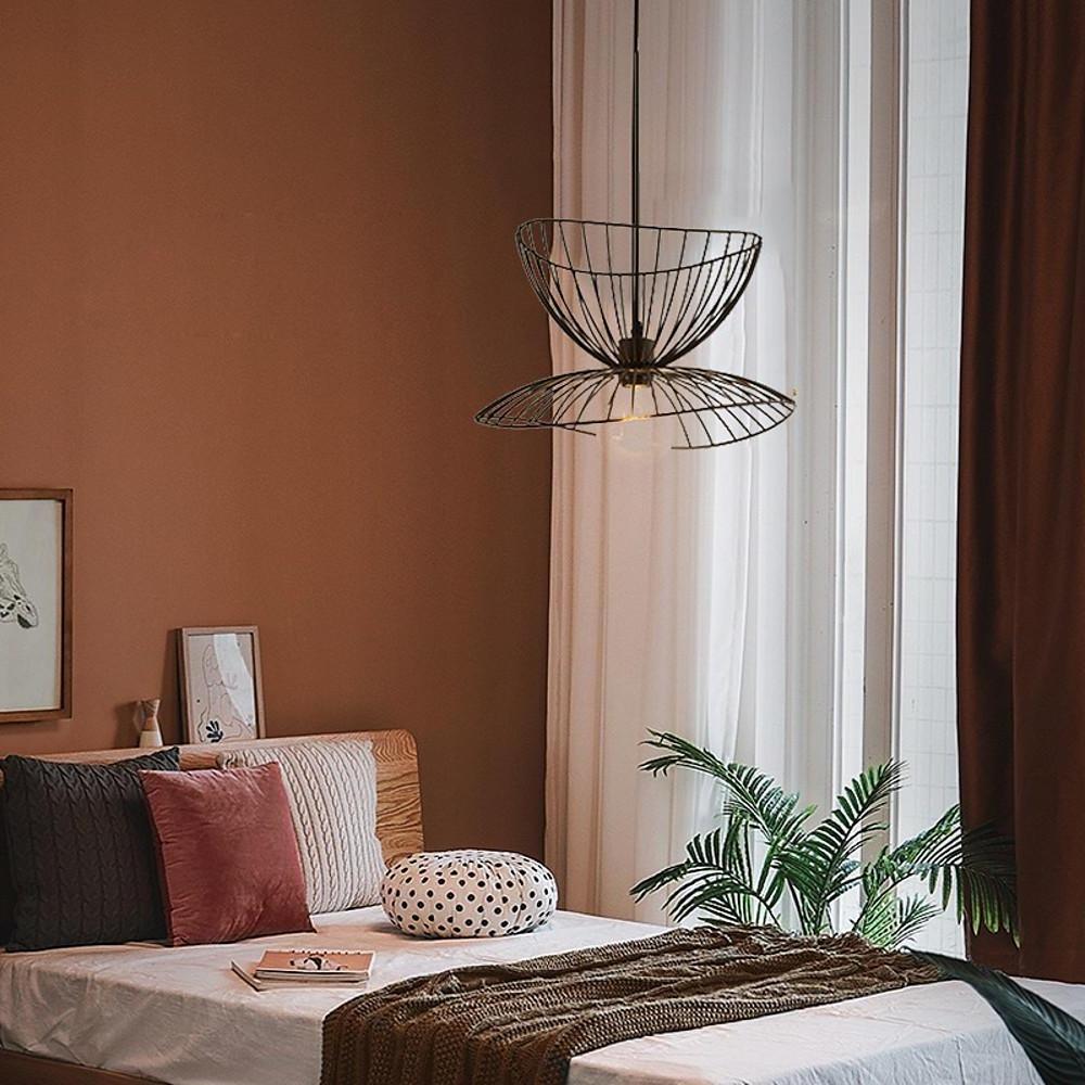 Artistic Double Wire Basket LED Vintage Pendant Lamp — 3 PCS
