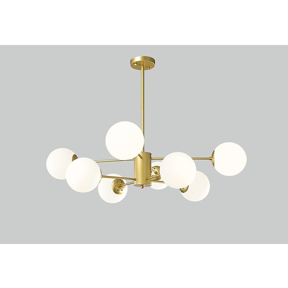 Globe Cluster Pendant Light Metal Glass LED Living Room Ceiling Lights-Lighom
