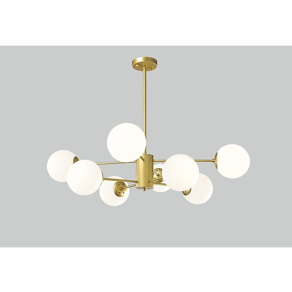 Globe Cluster Pendant Light Metal Glass LED Living Room Ceiling Lights-Lighom