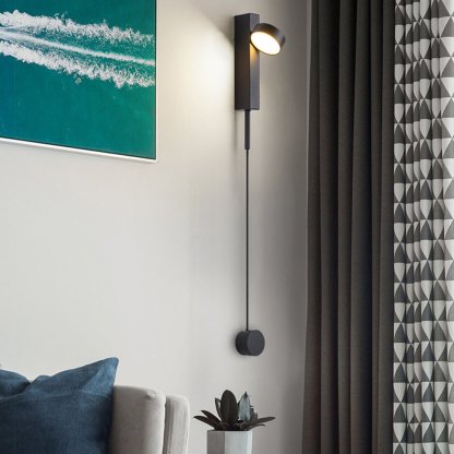 Nordic 180° Rotatable Adjustable LED Rotary Switch Wall Lamp for Bedside Aisle-Lighom