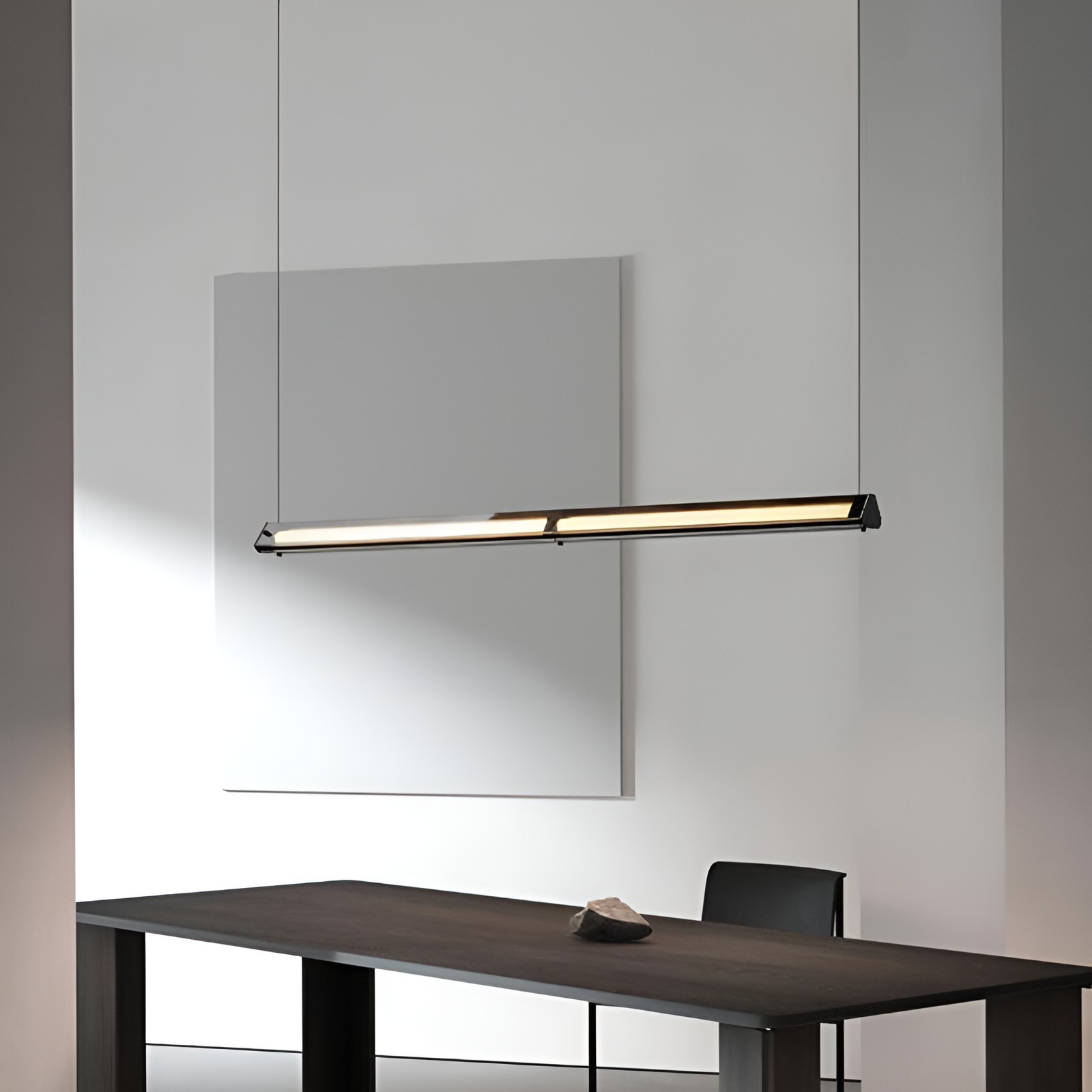 Nordic Aluminum Glass Triangular LED Island Chandelier