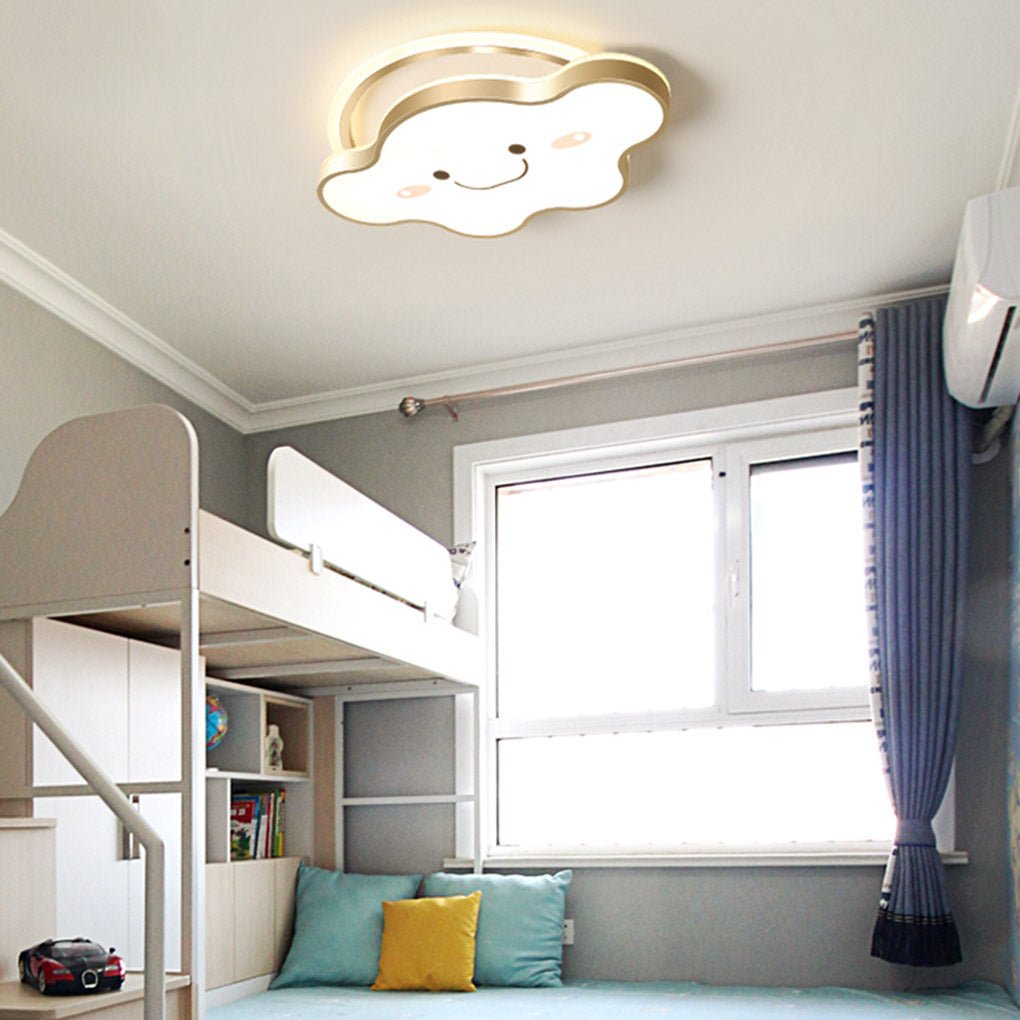 Lighom cloud tri-tone synthetic flush mount lighting for hallway — Warm White (3000K)