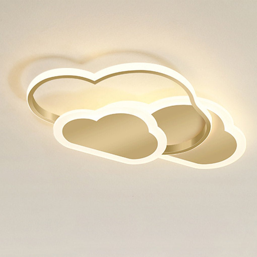 Nordic Creative Arc Design Cloud Shape Energy-saving LED Ceiling Lamps-Lighom