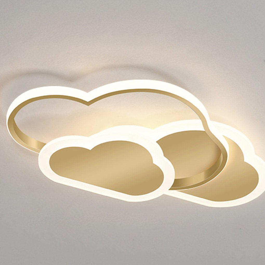 Nordic Creative Arc Design Cloud Shape Energy-saving LED Ceiling Lamps-Lighom