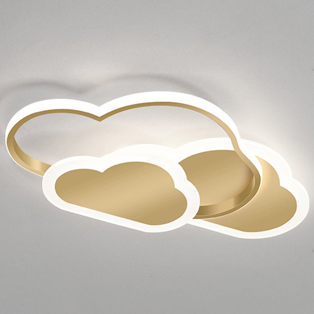 Nordic Creative Arc Design Cloud Shape Energy-saving LED Ceiling Lamps-Lighom