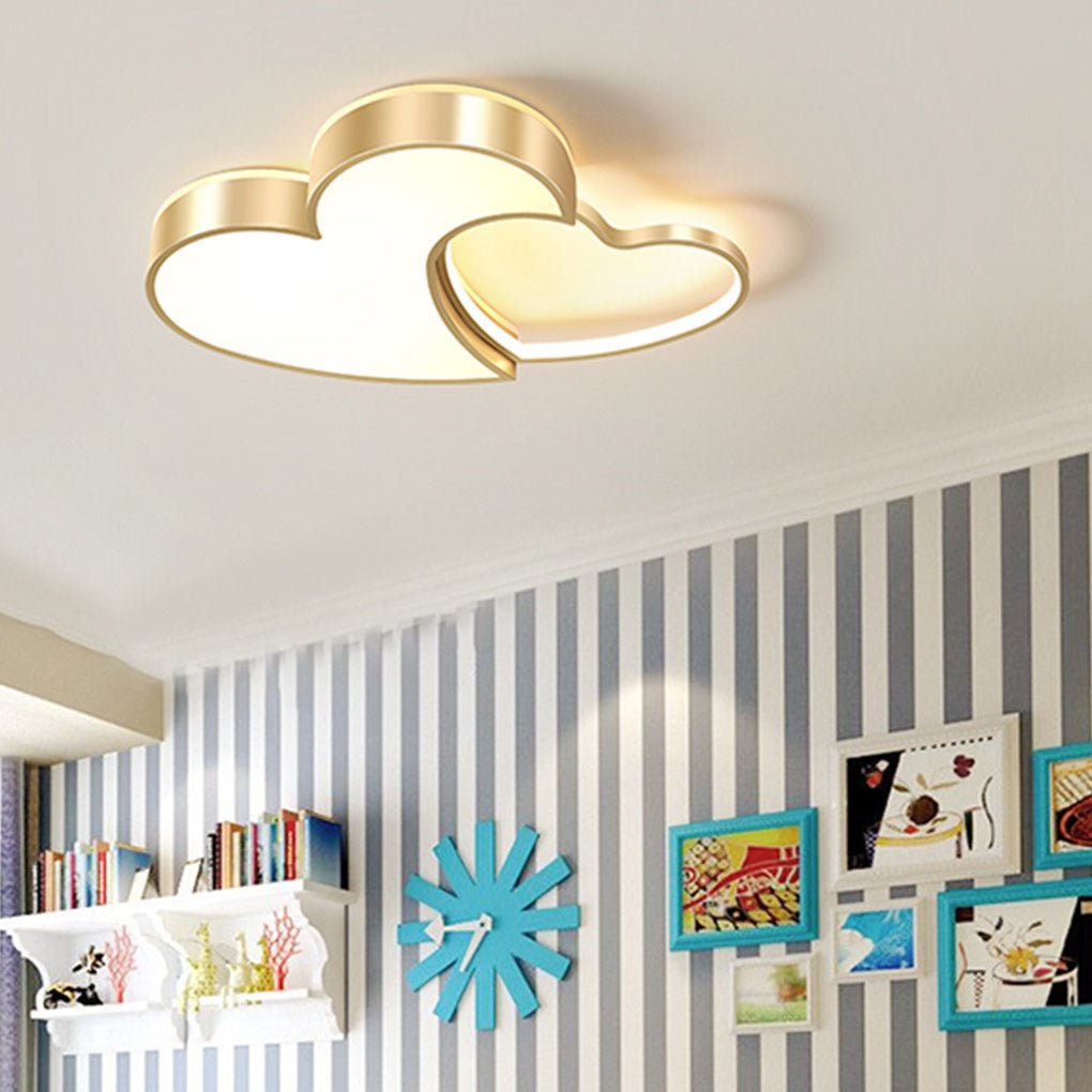 Nordic high-transmittance decor brass flush mount lighting — Cool White (6000K)