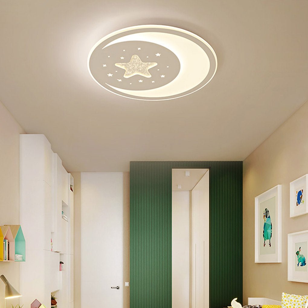 Nordic Creative LED Ultra Thin 3-color Adjustable Ceiling Light with Remote Control-Lighom