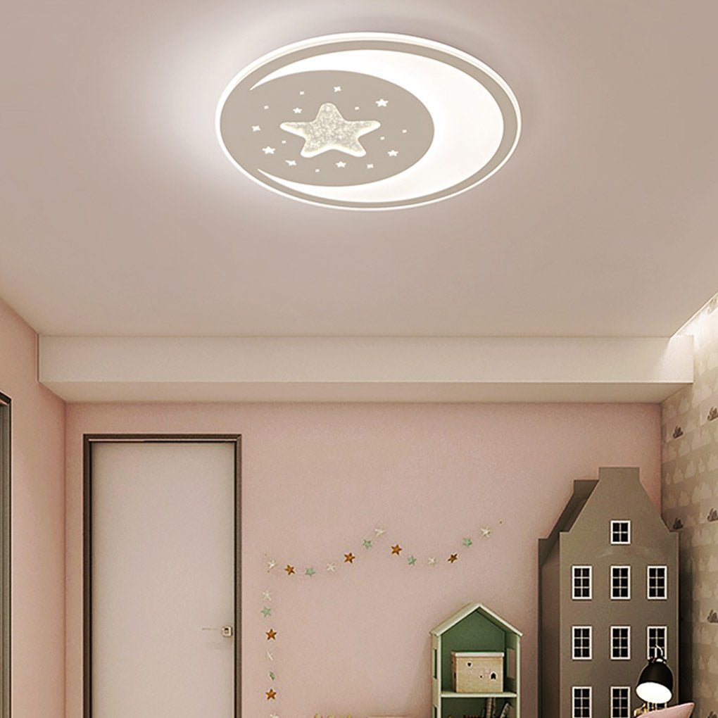 Nordic Creative LED Ultra Thin 3-color Adjustable Ceiling Light with Remote Control-Lighom