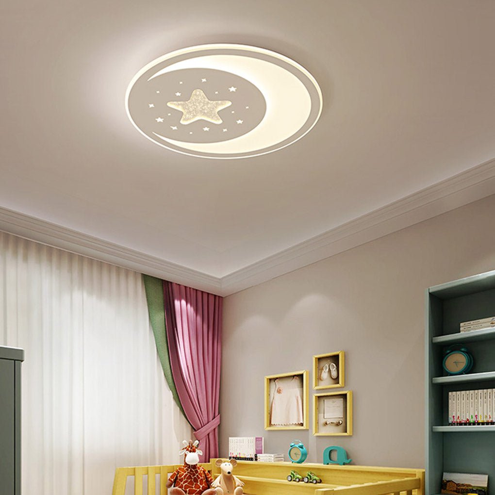 Nordic Creative LED Ultra Thin 3-color Adjustable Ceiling Light with Remote Control-Lighom