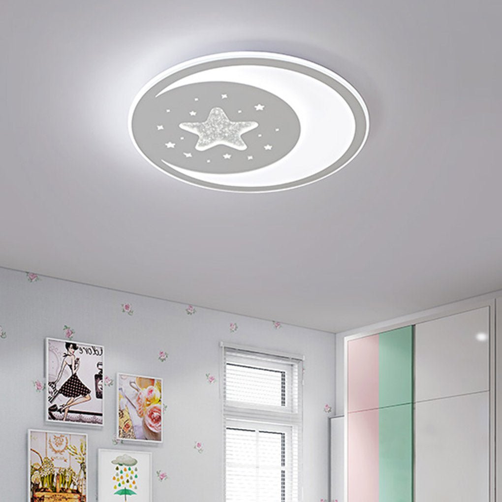 Nordic Creative LED Ultra Thin 3-color Adjustable Ceiling Light with Remote Control-Lighom