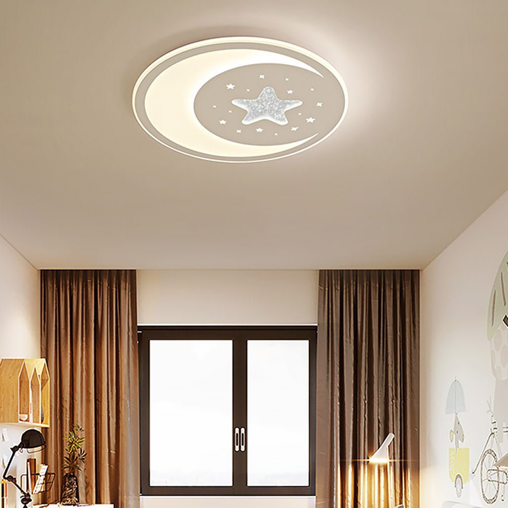 Nordic Creative LED Ultra Thin 3-color Adjustable Ceiling Light with Remote Control-Lighom