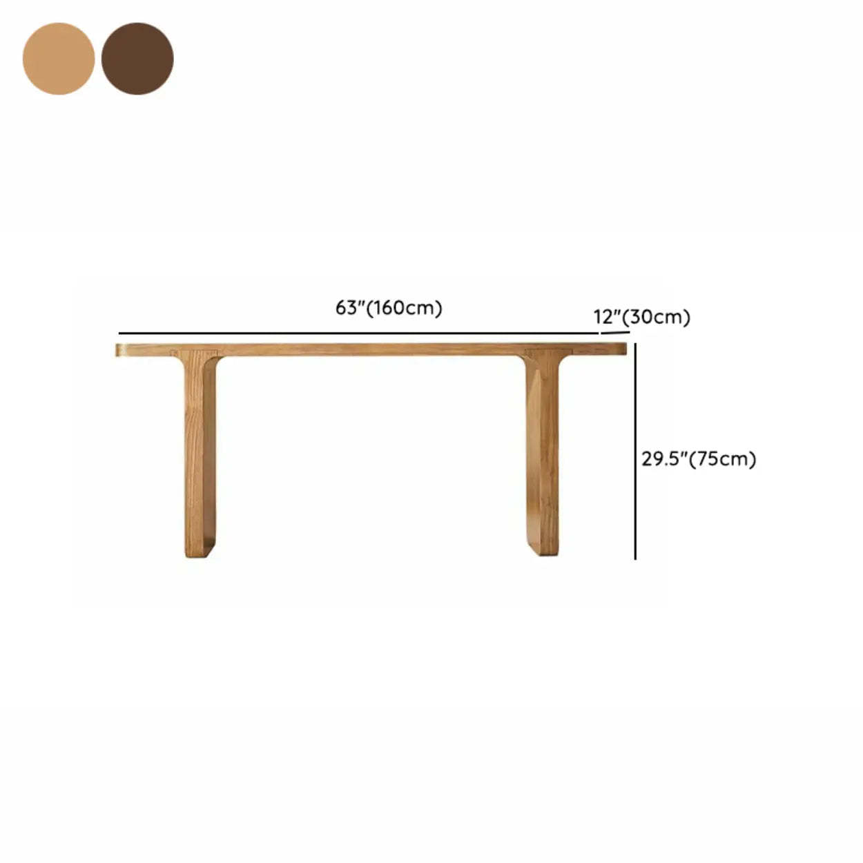Nordic Wood Console Table