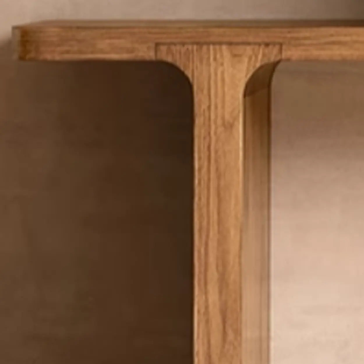 Nordic Wood Console Table — Natural