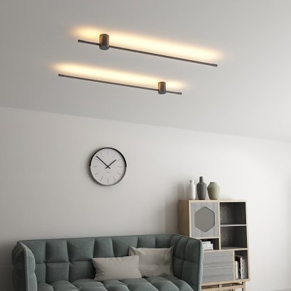 Nordic Linear Ultra-thin Long Strip LED Wall Lamp for Bedside Background Wall-Lighom