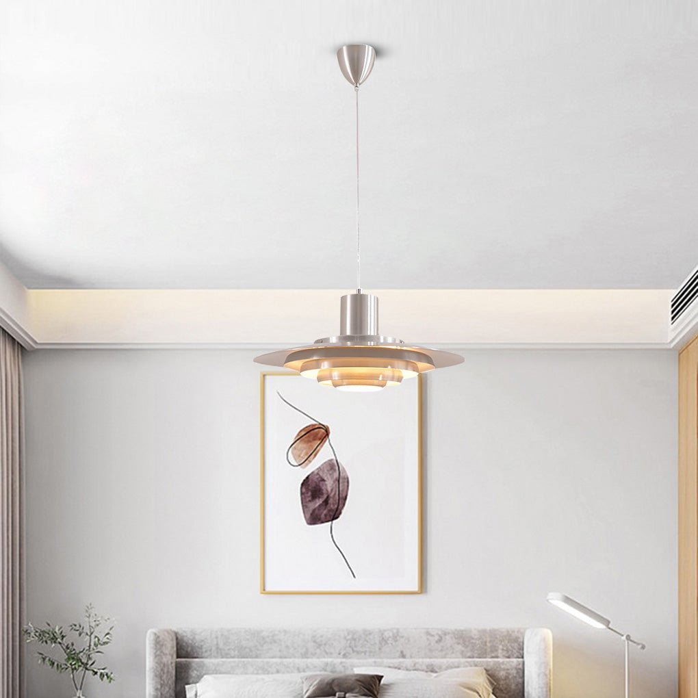 Lighom modern multi-layer decorative gray pendant lighting