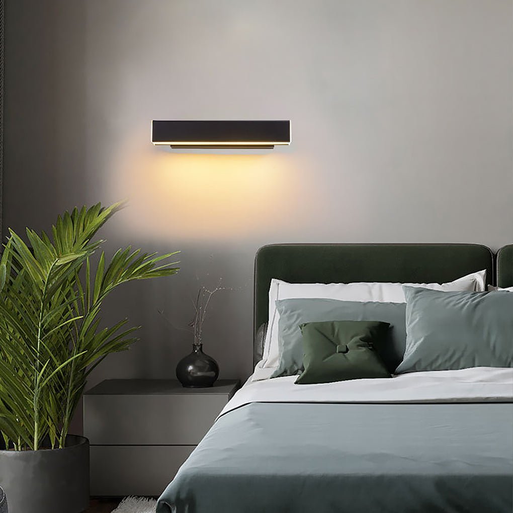 Nordic Minimalist 360° Rotatable LED Wall Lamp for Bedside Corridor Aisle-Lighom