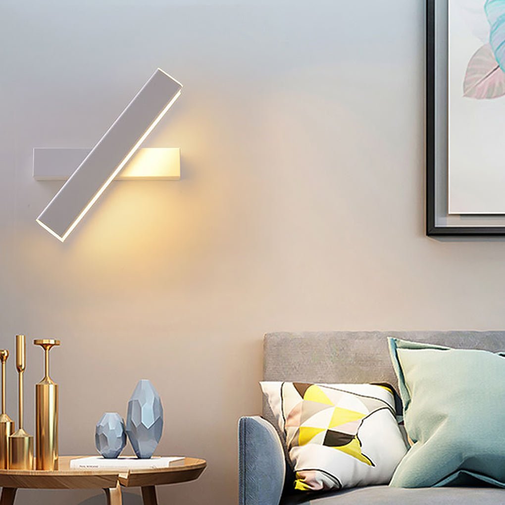 Nordic Minimalist 360° Rotatable LED Wall Lamp for Bedside Corridor Aisle-Lighom
