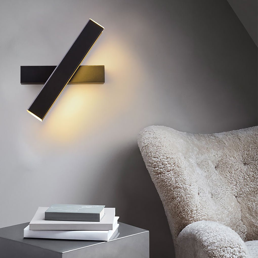 Nordic Minimalist 360° Rotatable LED Wall Lamp for Bedside Corridor Aisle-Lighom