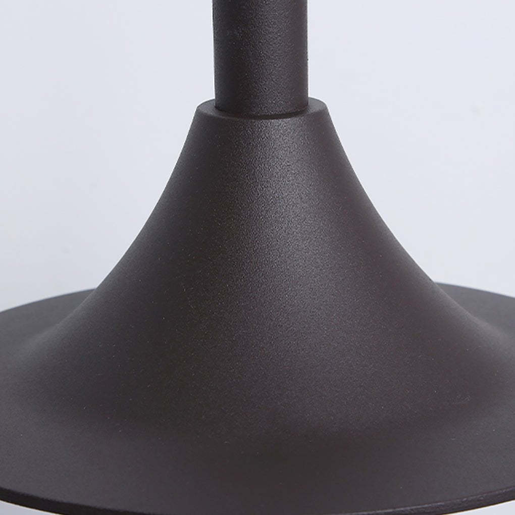 Minimalist Nordic Arc Arm LED Lawn Lamp Durable Outdoor Post Lighting-Lighom