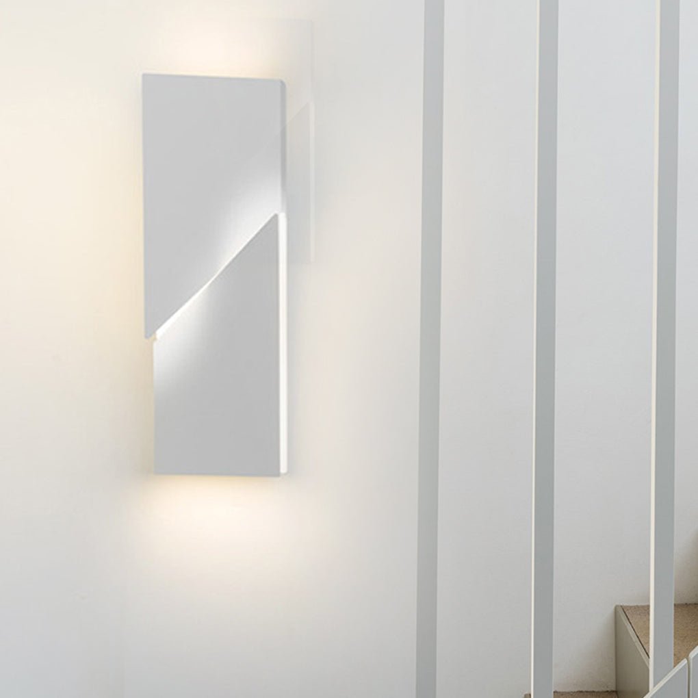 Nordic Minimalist Art Geometric Design Stepless Dimming LED Wall Lamp for Living Room-Lighom