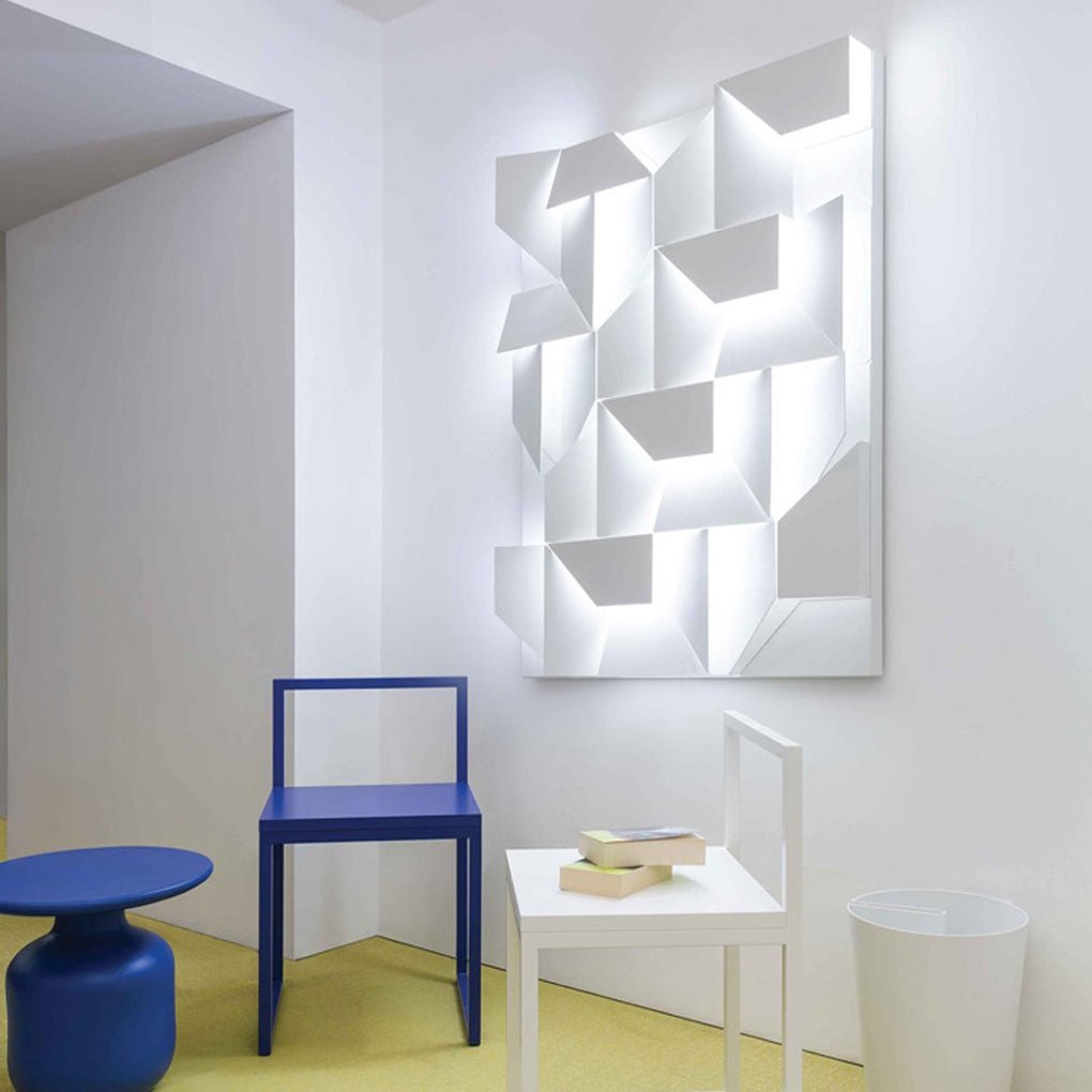 Nordic Minimalist Art Geometric Design Stepless Dimming LED Wall Lamp for Living Room-Lighom