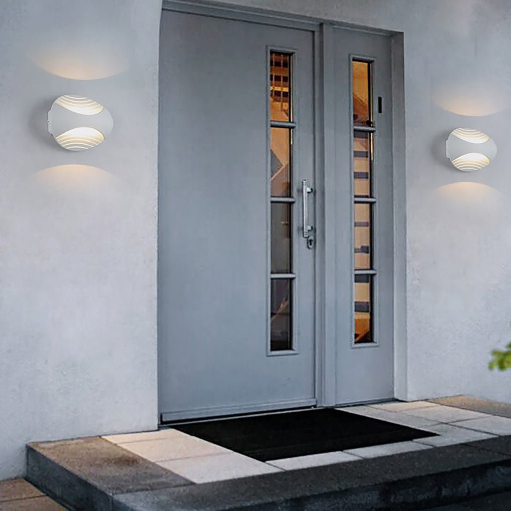 Nordic Minimalist Creative Waterproof LED Background Wall Sconces-Lighom