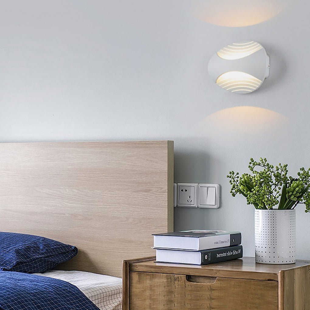 Nordic Minimalist Creative Waterproof LED Background Wall Sconces-Lighom