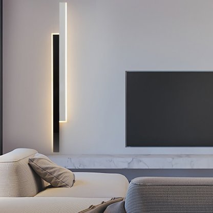 Nordic Minimalist Double Long Strip LED Wall Lamp for Living Room Bedside Aisle-Lighom