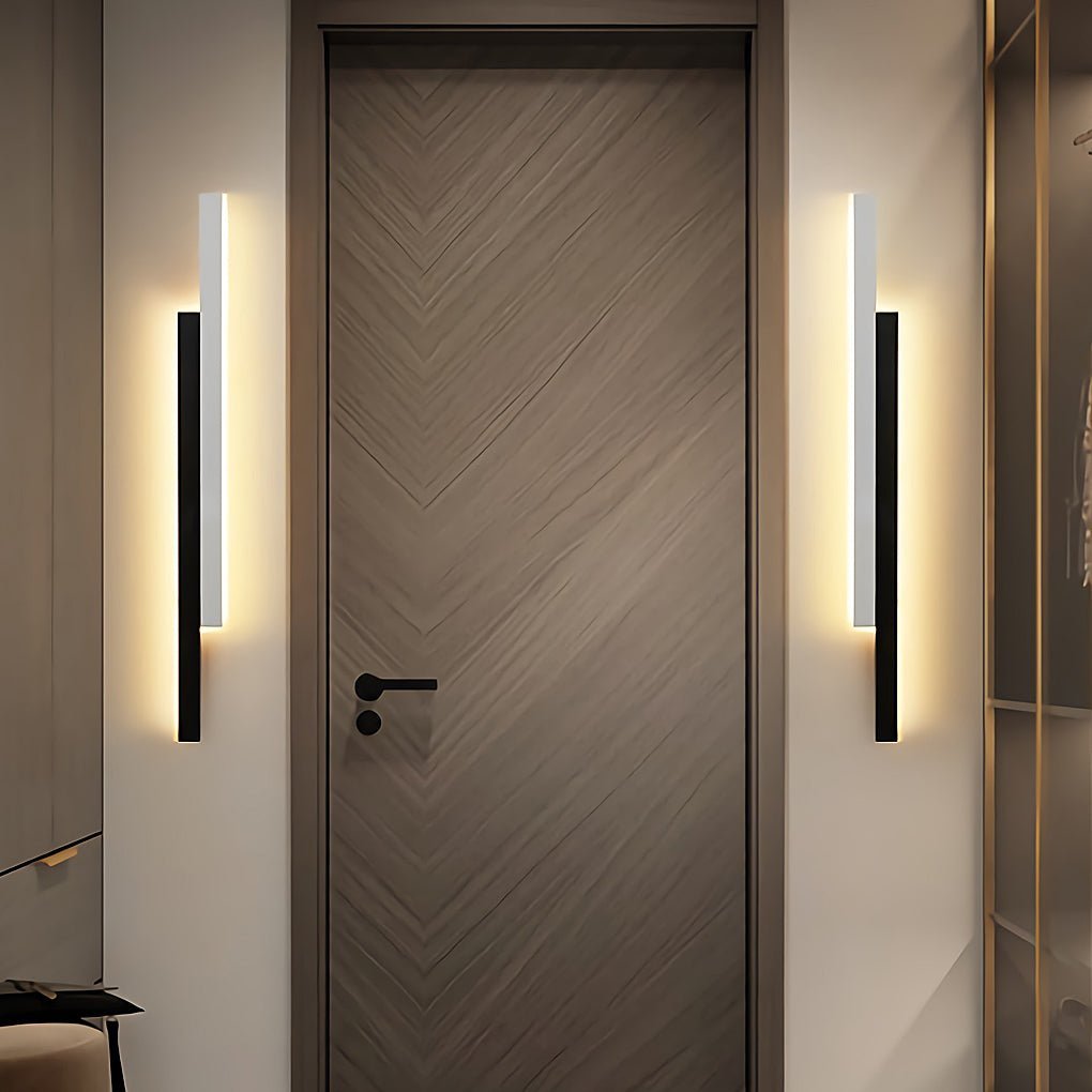 Nordic Minimalist Double Long Strip LED Wall Lamp for Living Room Bedside Aisle-Lighom