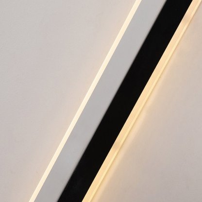 Nordic Minimalist Double Long Strip LED Wall Lamp for Living Room Bedside Aisle-Lighom