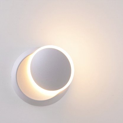 Nordic Minimalist LED Rotatable Round Wall Lights for Living Room Dining Room Cafe-Lighom