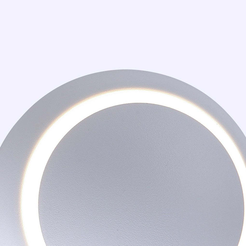 Nordic Minimalist LED Rotatable Round Wall Lights for Living Room Dining Room Cafe-Lighom