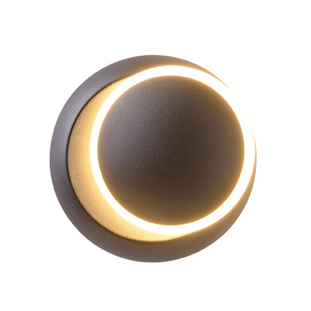 Nordic Minimalist LED Rotatable Round Wall Lights for Living Room Dining Room Cafe-Lighom